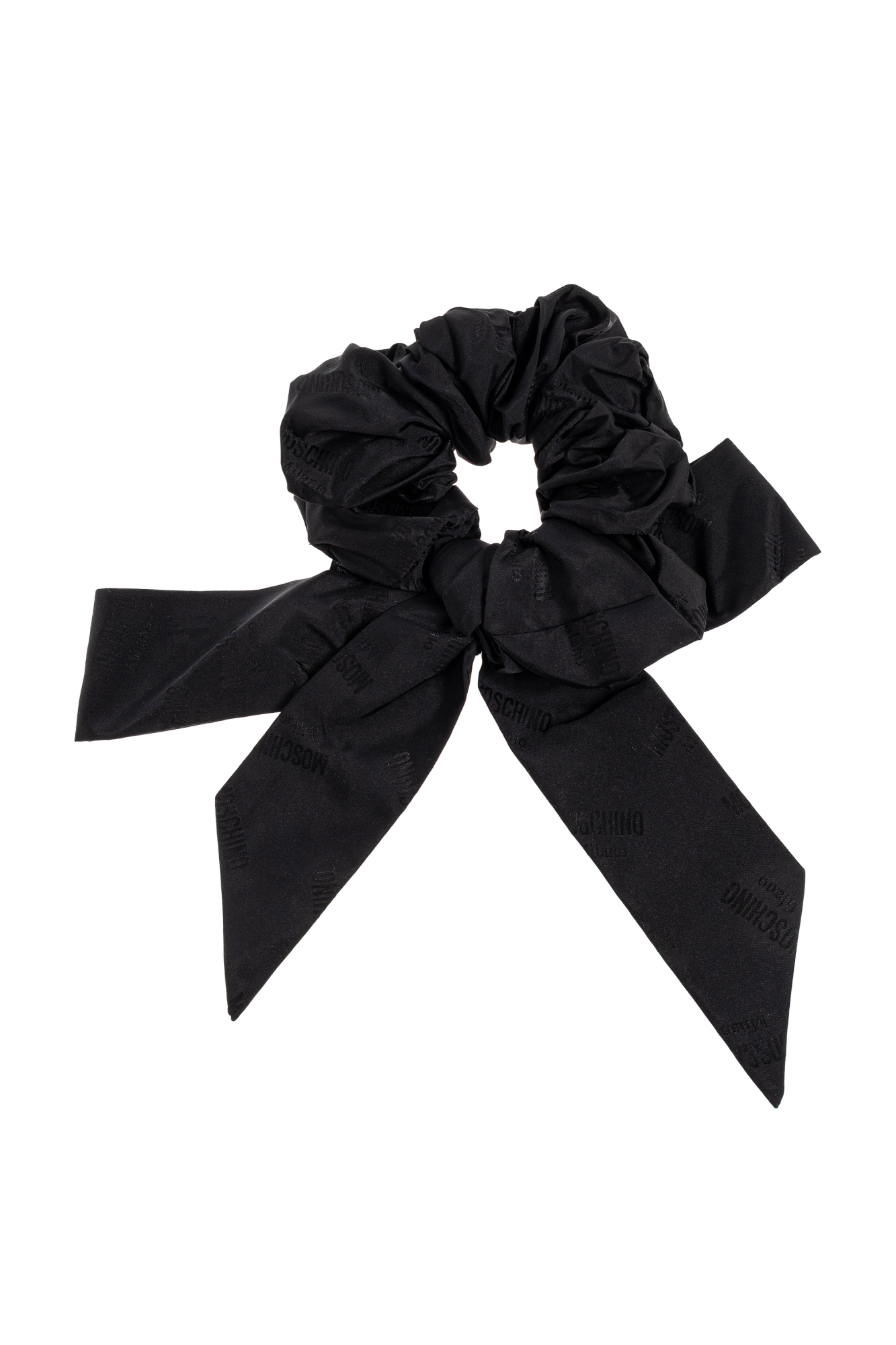 ヘアアクセサリー SSIL X MONOGRAM SCRUNCHIE BLACK Moschino Hair scrunchie with monogram | Women's Accessories
